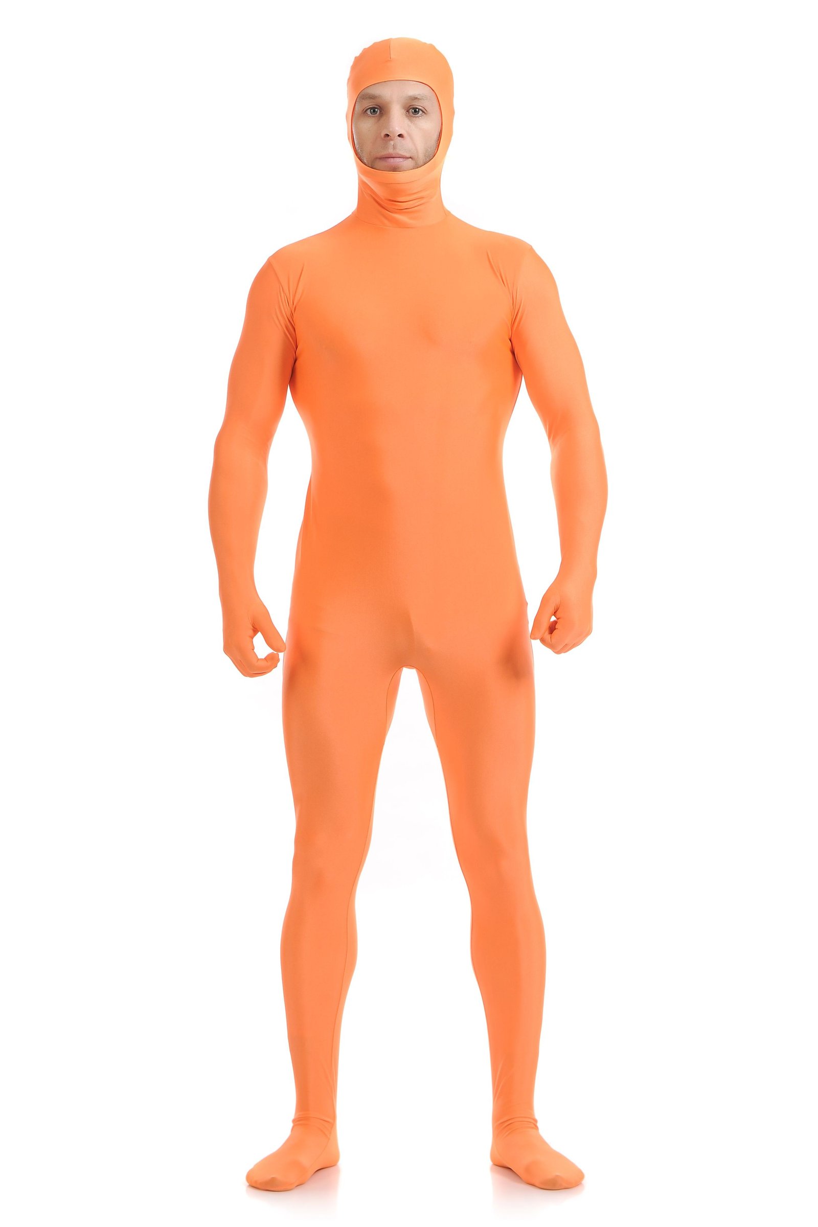 Skinsuit Morph Asut Avoimet Kasvot Second Skin Asu Oranssi