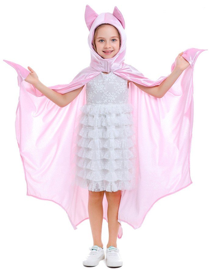 Halloween Vampyyri Asu Lapsille Hupullinen Viitta Pinkki