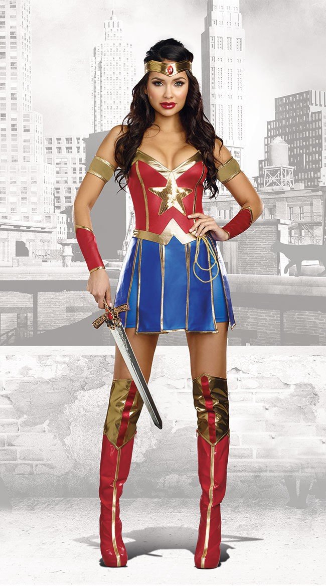Klassinen Wonder Woman Asu Supersankari Asut