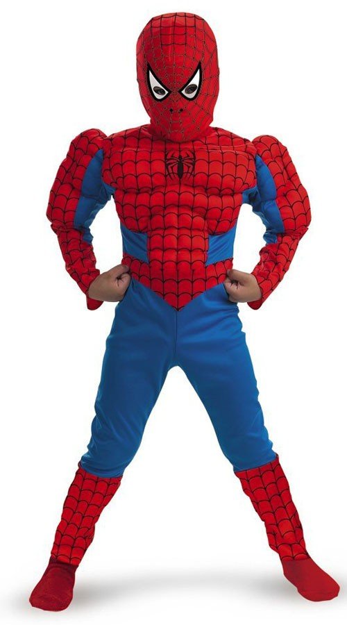 Klassinen Spiderman Asu Lihasasu Supersankariasu Lapsille