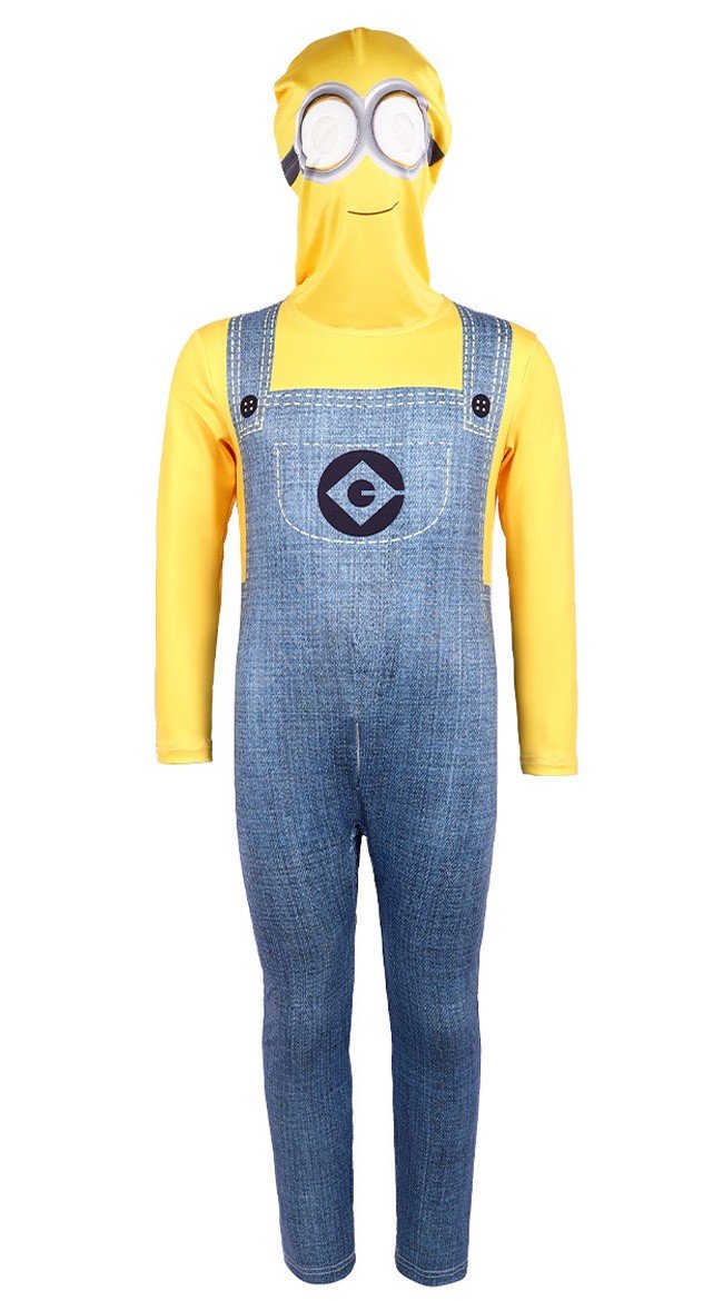 Itse Ilkimys Minion Asu Lapsille ja Aikuisille Naamiaisasu Halloween Cosplay Asut