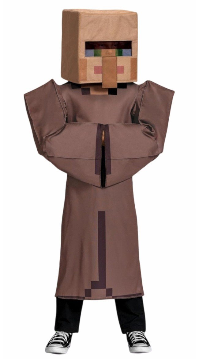 Minecraft Villager Asu Lapsille Naamiaisasu Rooliasu Halloween Asut
