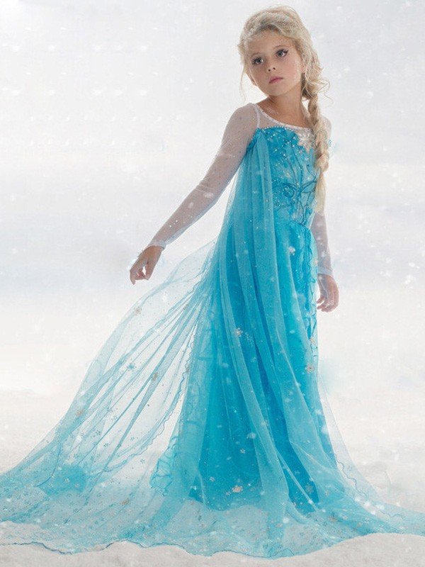 Lapsille Elsa Frozen Mekko Frozen Prinsessamekko