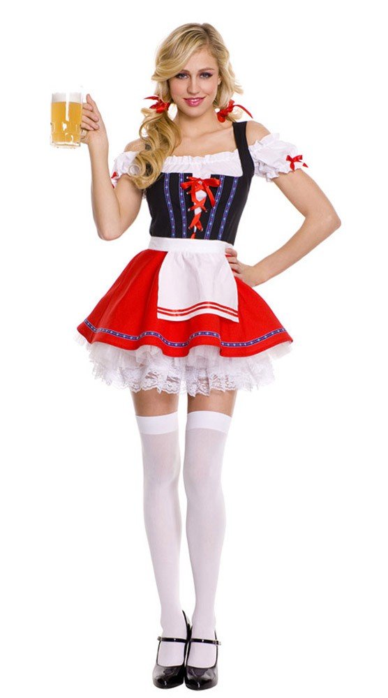 Oktoberfest Mekko Runsas Tirolilainen Asu Naiselle