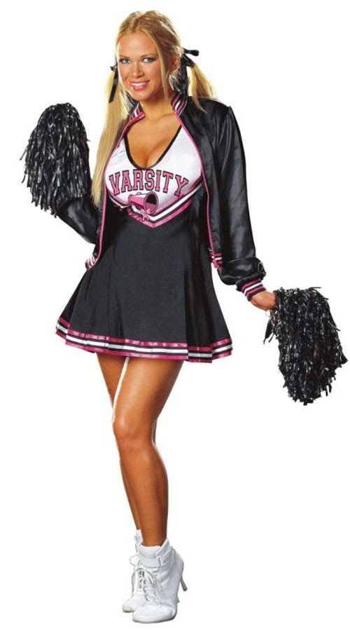 Deluxe Seksikäs Yliopiston Cheerleader Naamiaisasu