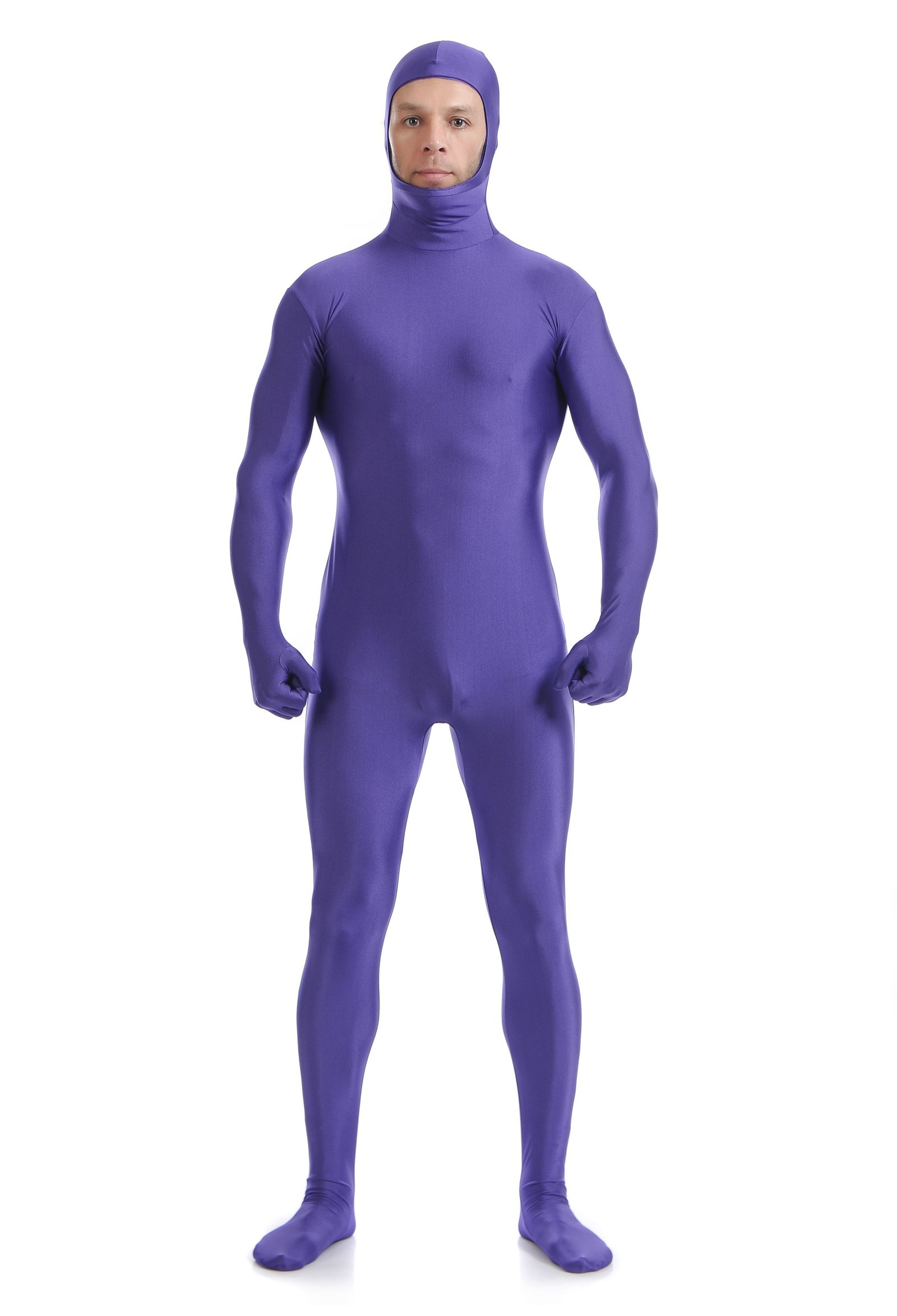 Skinsuit Morph Asut Avoimet Kasvot Second Skin Asu Violetti
