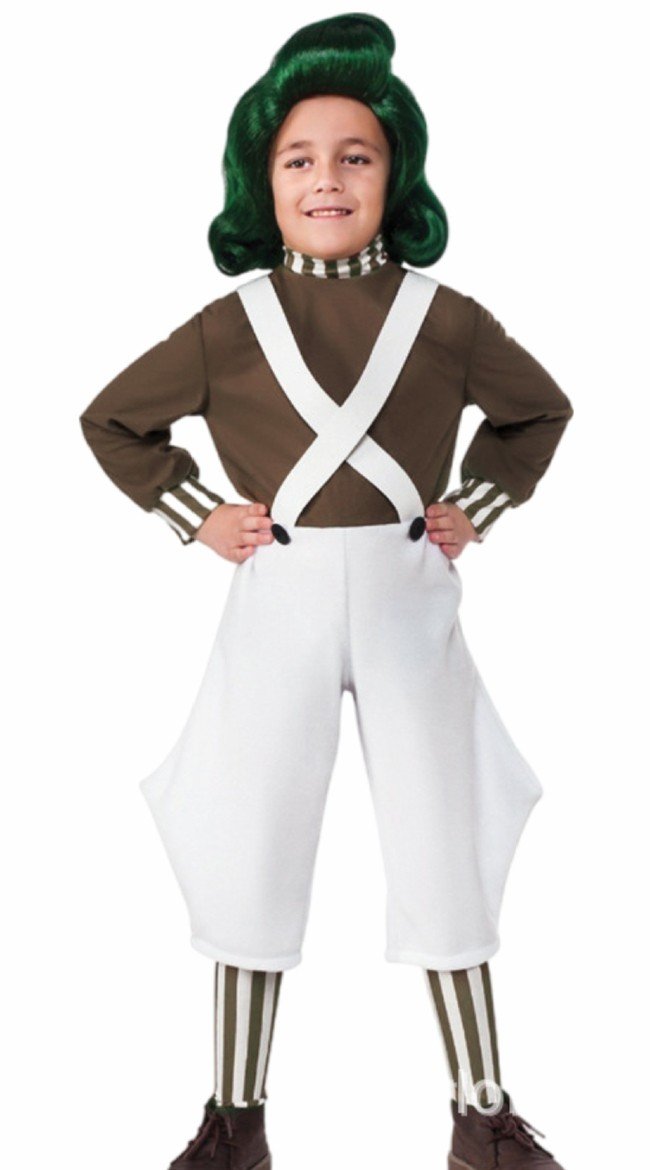 Klassinen Oompa Loompa Asu Lapsille Charlie Ja Suklaatehdas Asu