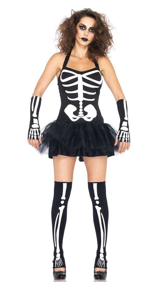 Seksikäs Halloween Luuranko Asu Aikuisille