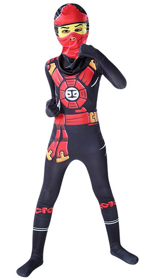 Musta Pojat Ninjago Puku Lapsille Halloween Ninja Asu