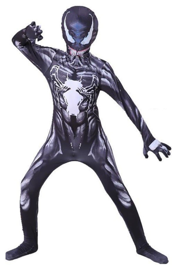 Venom Symbiote Spiderman -Asu Lapsille Ja Aikuisille Halloween Supersankariasut