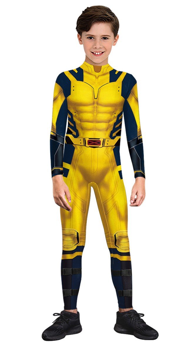 Wolverine Asu Lapsille Marvel Supersankari Naamiaisasu Cosplay Haalari