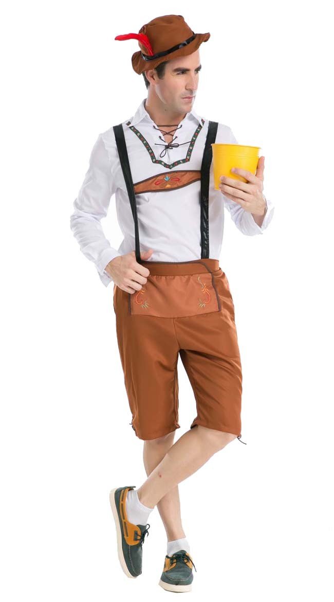 Oktoberfest Lederhosen Miehille Housut Plus Koko