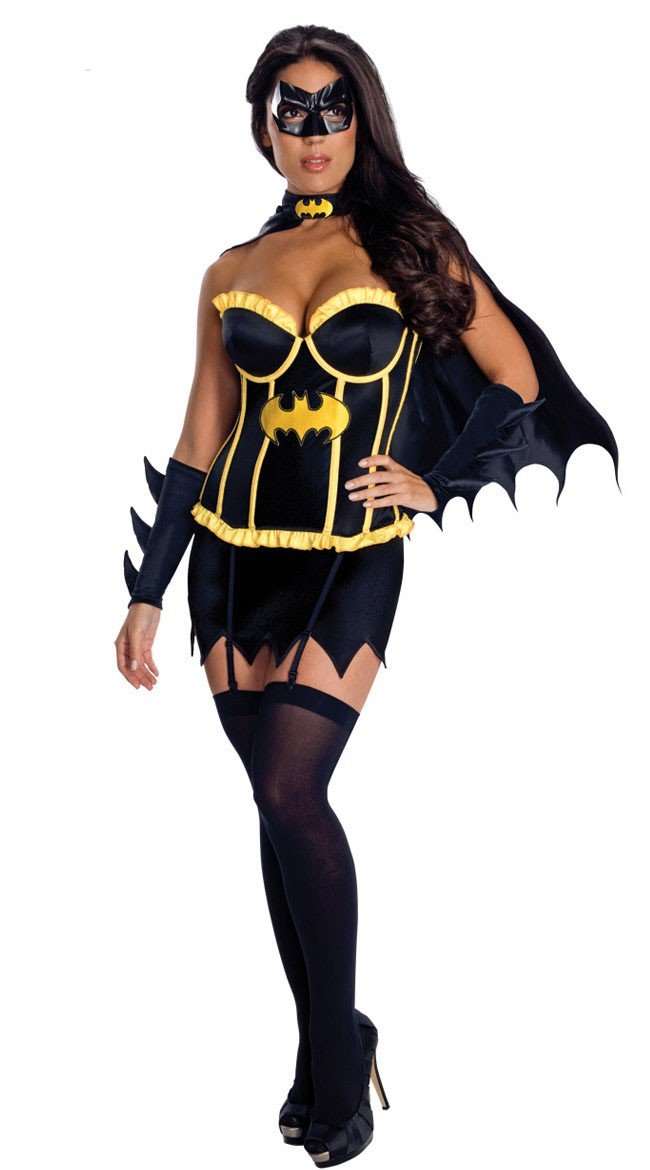Supersankariasu Deluxe Korsetti Batgirl Asu Halloween Asut