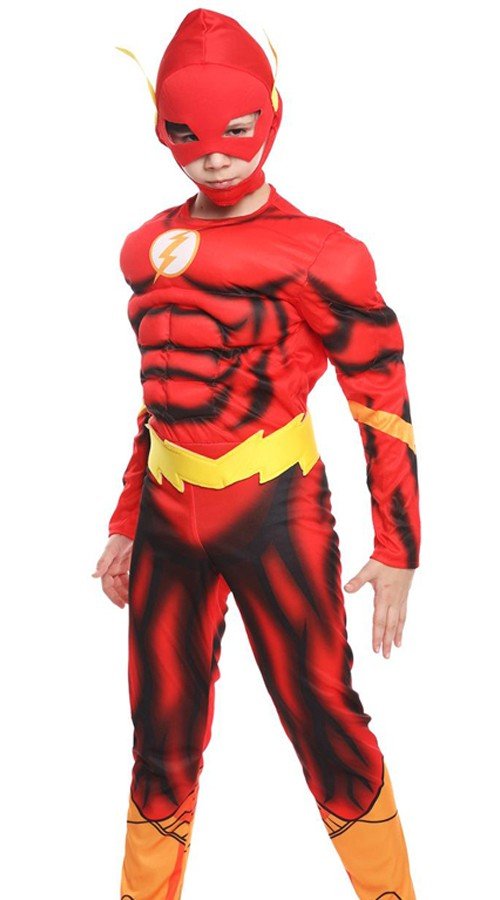The Flash Asu Lihasasu Lapsille Halloween Supersankariasu