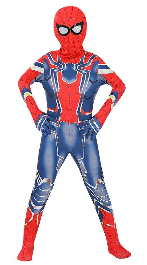 Sininen Iron Spiderman Asu Lapsille Ja Aikuisille Marvel Supersankariasut
