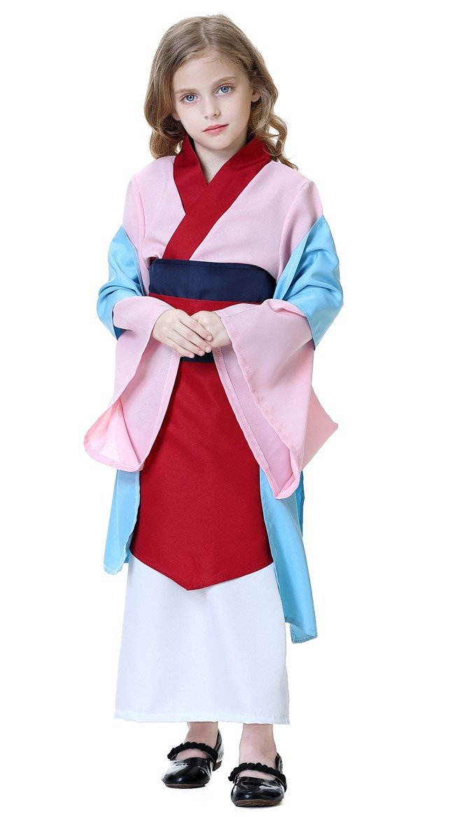Halloween Prinsessa Mulan Asu Tytöille Naamiaisasu