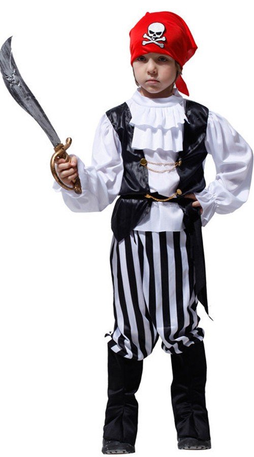 Pohjoismainen Pikku Merirosvopuku Halloween Asut Lapsille
