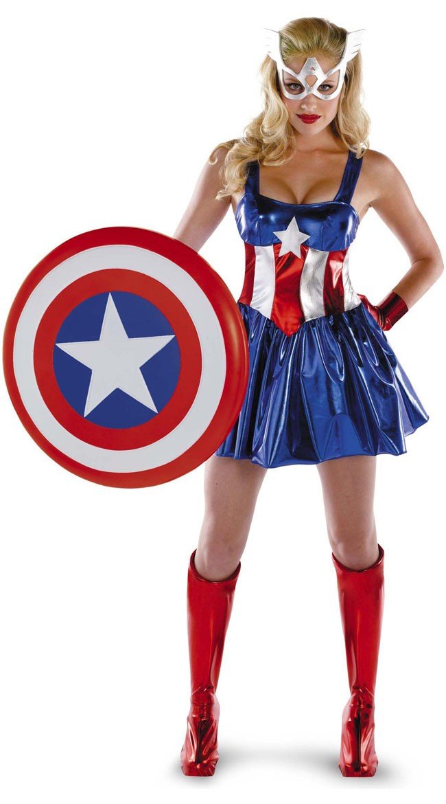Naiselle Kapteeni Amerikan Asu Supersankari Asut
