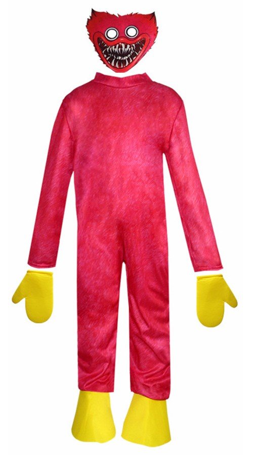 Tytöt Huggy Wuggy Asut Lapsille Poppy Playtime Asu Punainen