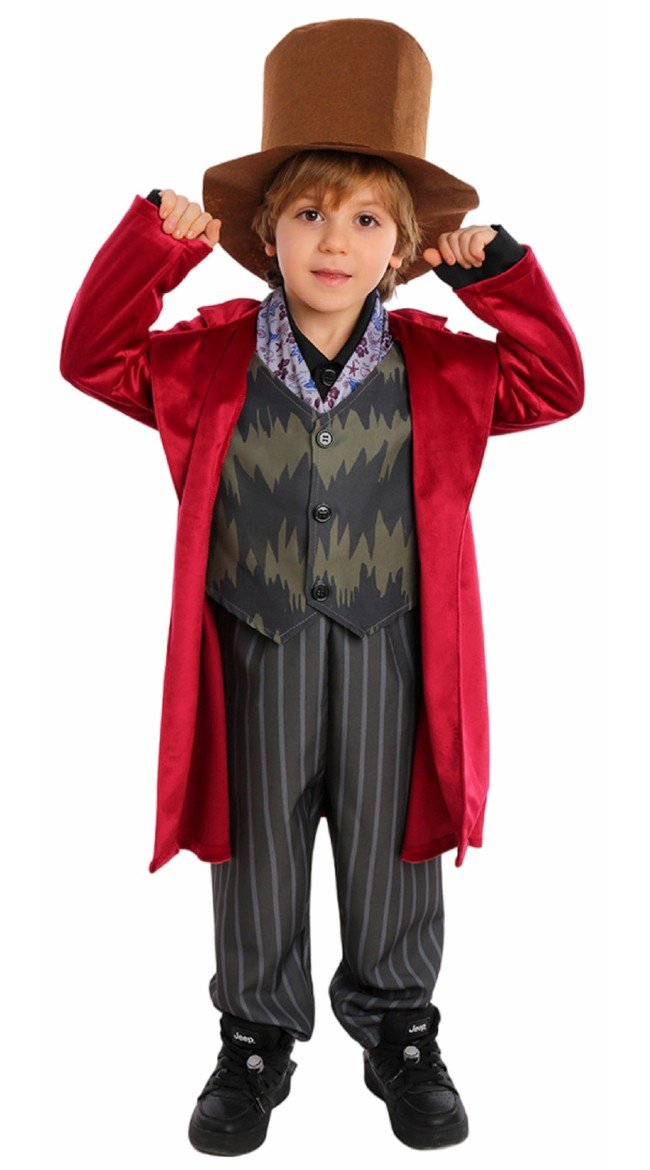 Lasten Willy Wonka Asu Charlie Ja Suklaatehdas Naamiaisasu