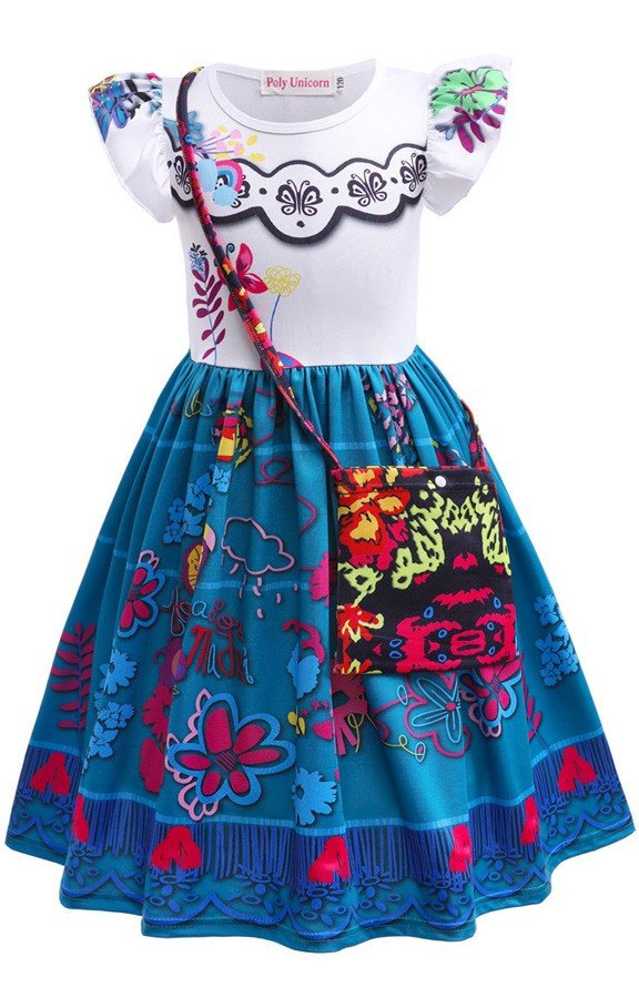 Lapsille Encanto Mirabel Asu Maaginen Prinsessa Mekko Naamiaisasut DJS52