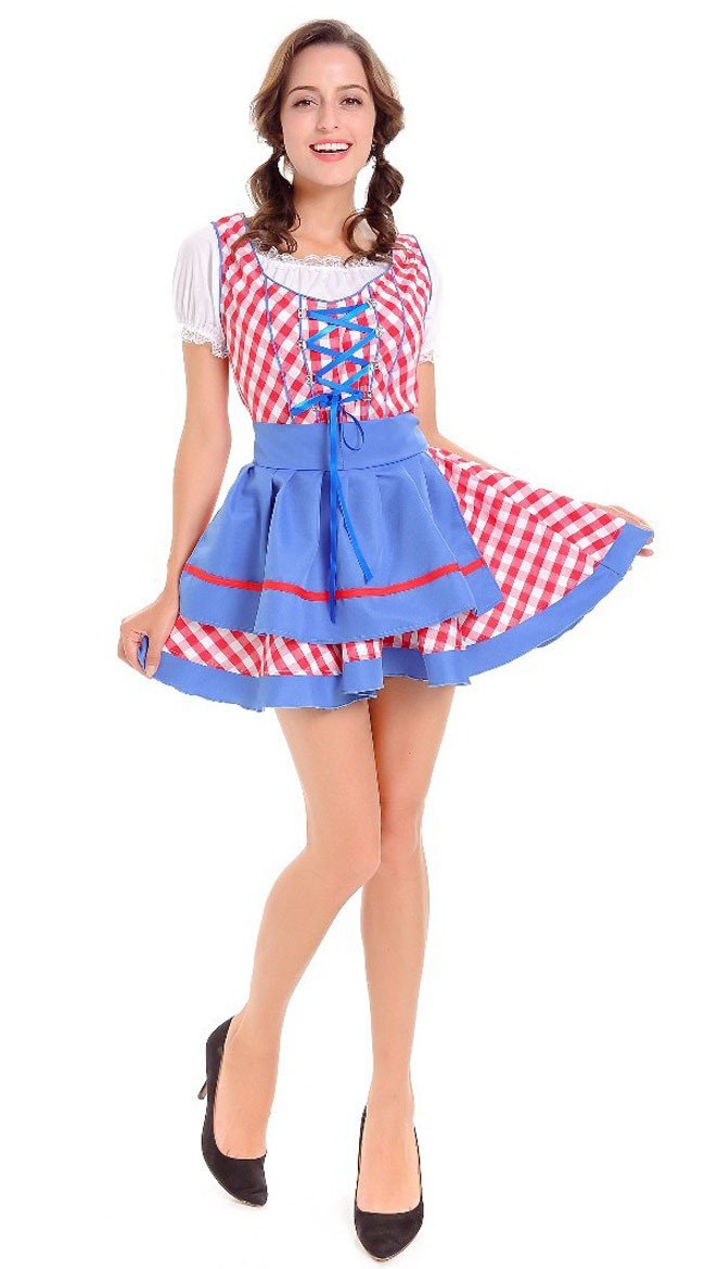 Bavarian Naiselle Vauva Oktoberfest Asu Punainen