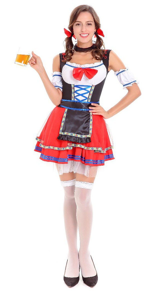 Lyhyt Bavarian Oktoberfest Mekko Tirolilaisasu