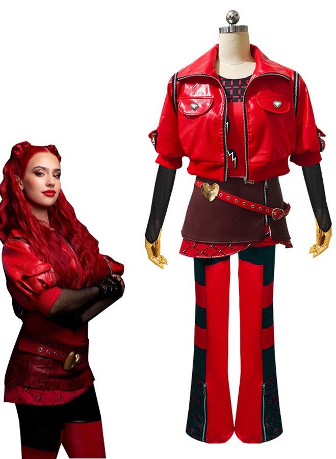 Deluxe Jälkeläiset 4 Evie Asu Aikuisille Descendants The Rise of Red Asut