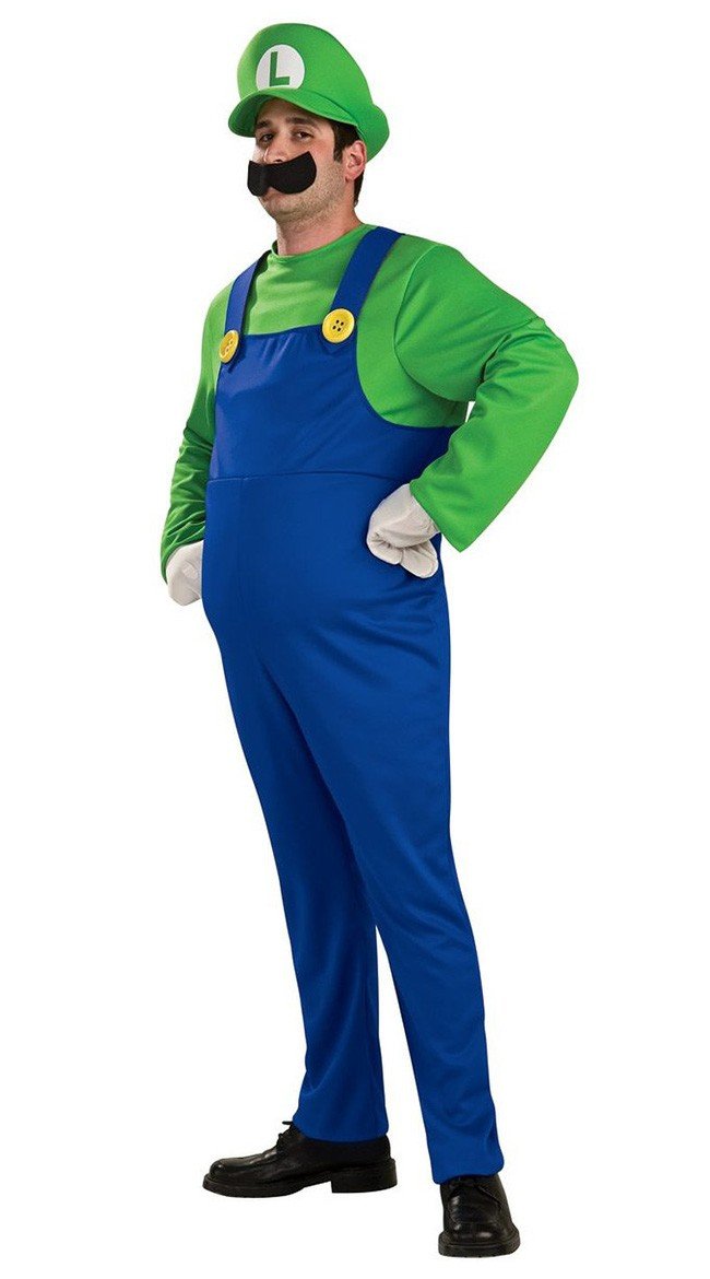 Deluxe super mario puku luigi asu aikuisille