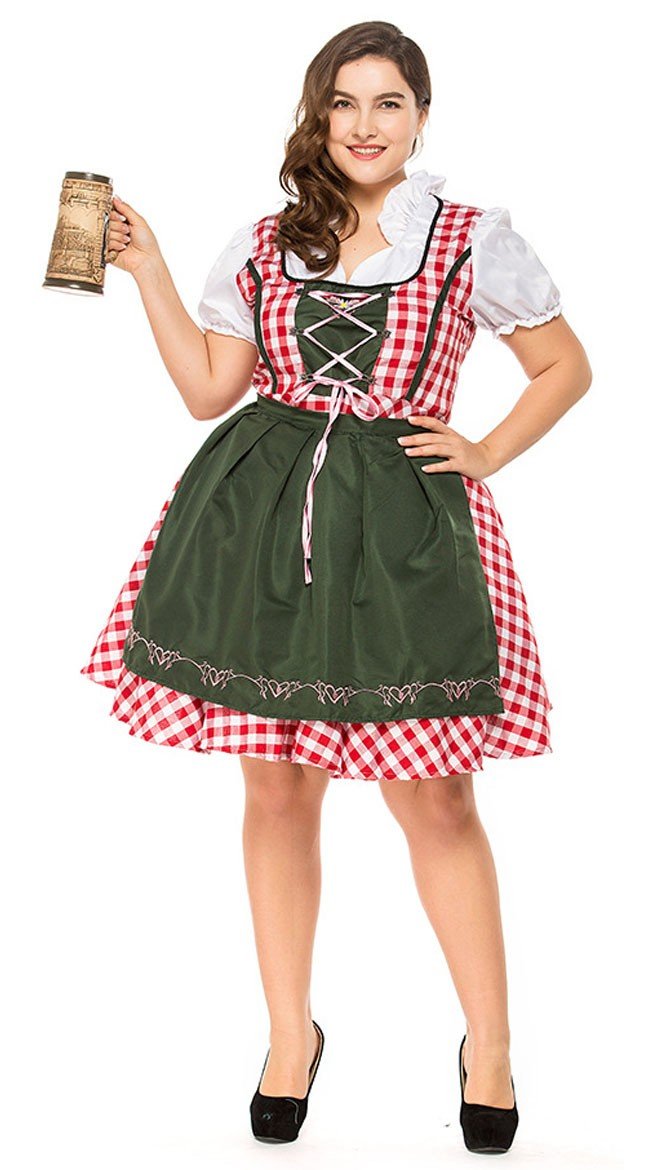 Perinteinen Pitkä Isot Koot Oktoberfest Mekko