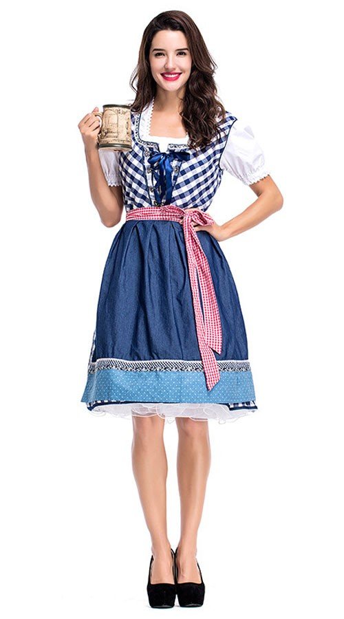 Saksa Perinteinen Dirndl Mekko Oktoberfest Asu
