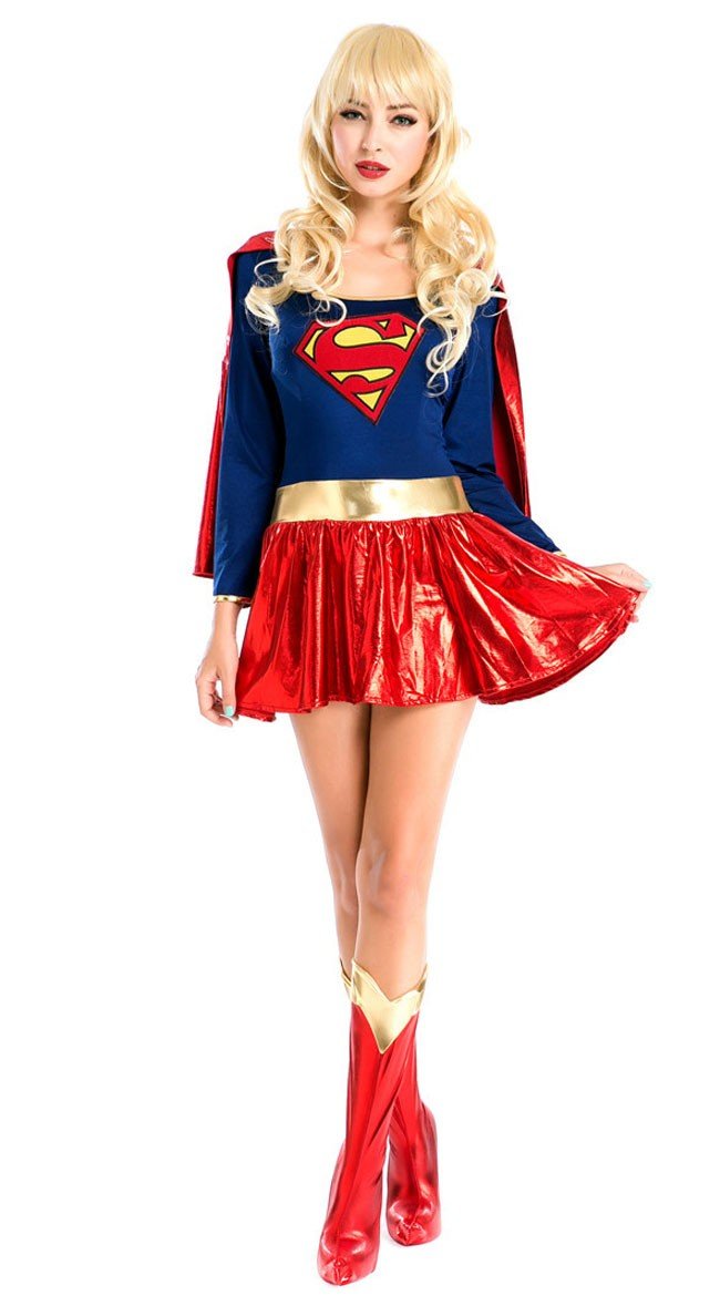 DC Comics Supergirl Asu Aikuisille Supersankari Asut