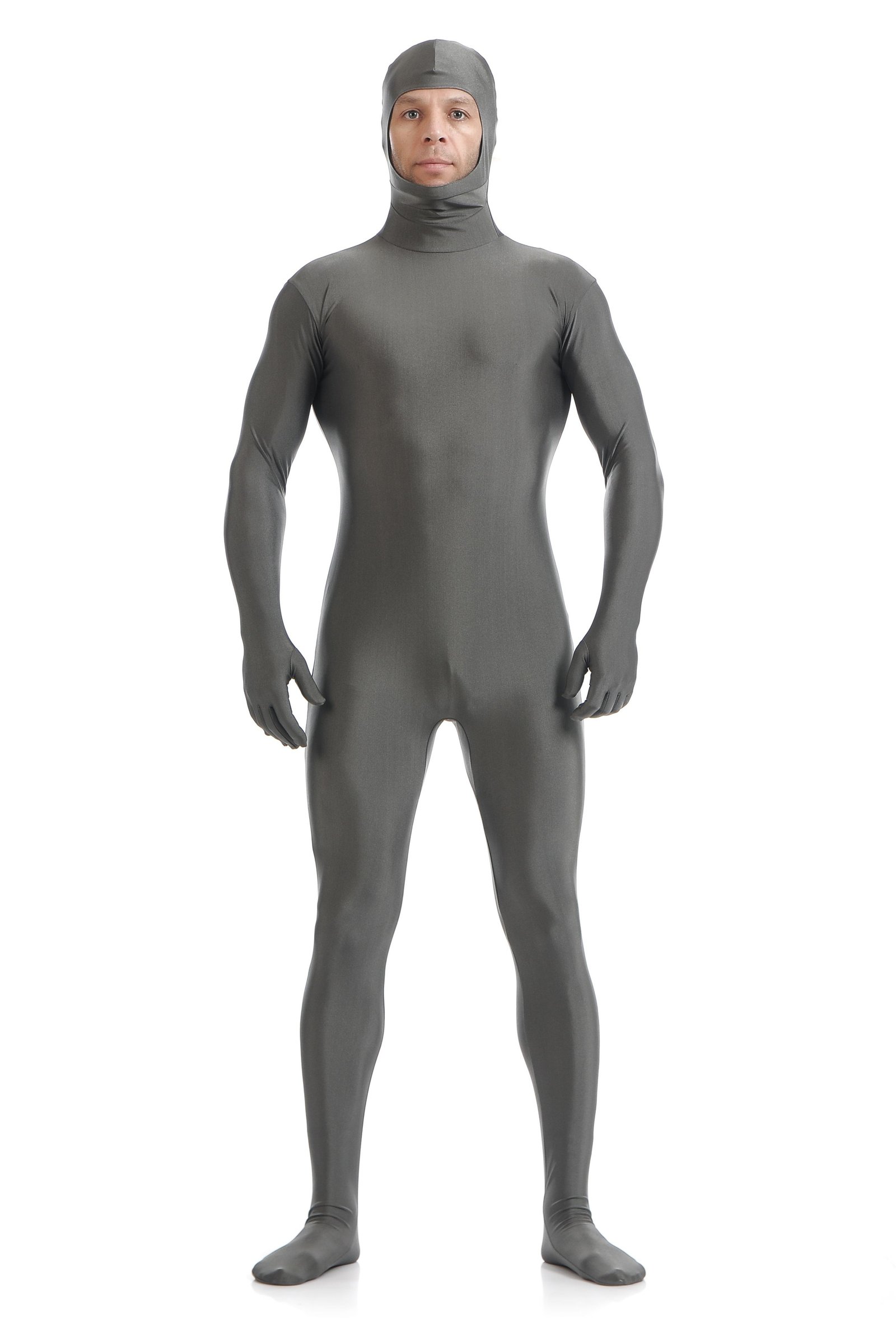 Skinsuit Morph Asut Avoimet Kasvot Second Skin Asu Harmaa
