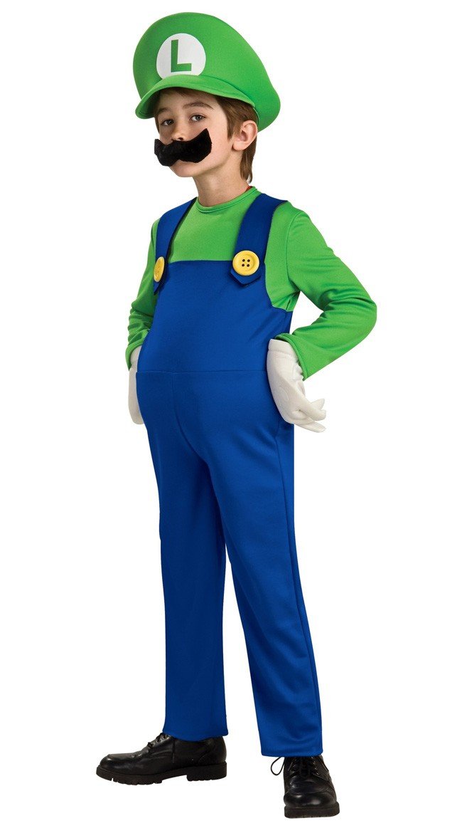 Deluxe super mario puku luigi asu lapsille