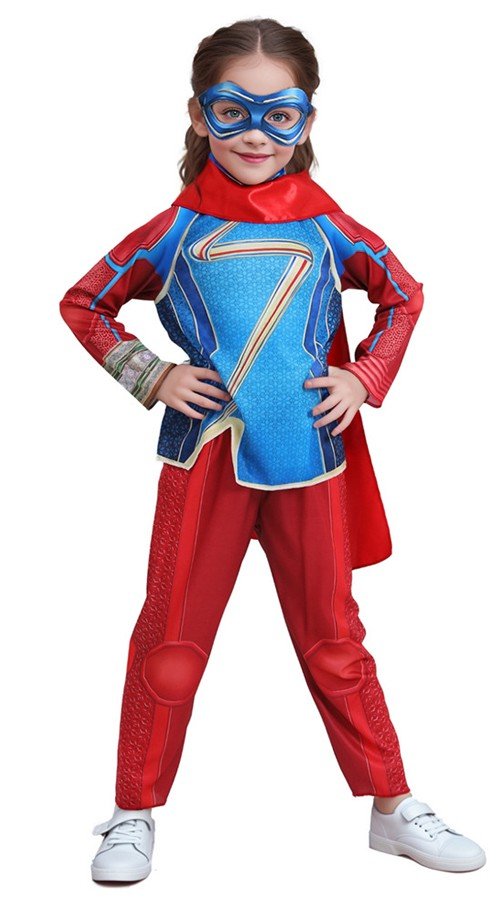 Lapsille Ms.Amazing Asu Tytöille Marvel Kamala Khan Asu Supersankari Puvut