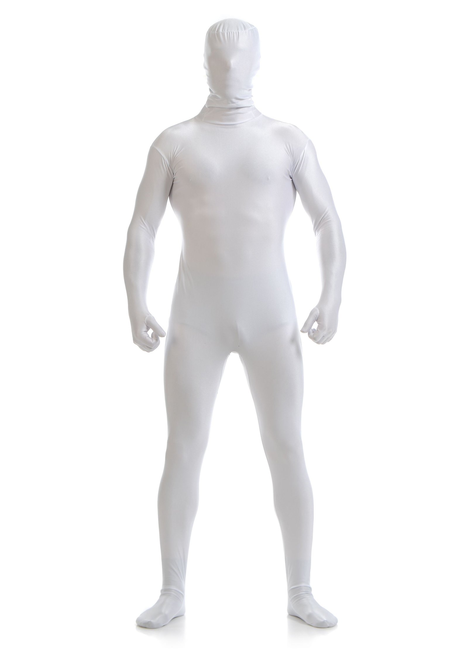 Morph Asut Kokopeittävä Skinsuit Miehille Valkoinen