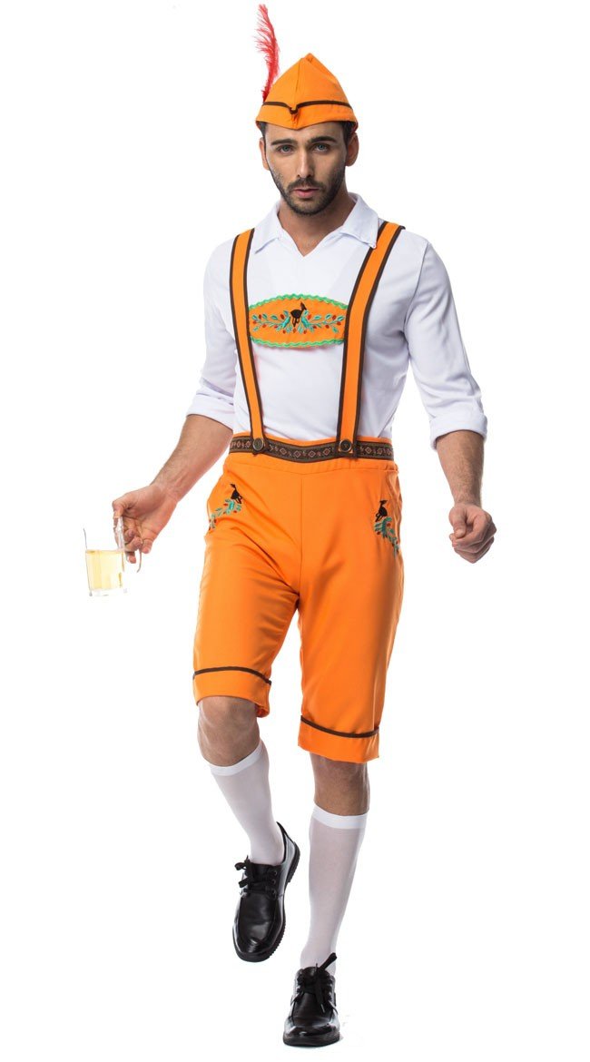 Saksan Maan Mies Oktoberfest Lederhosen Housut