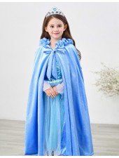 Lapsille Frozen Prinsessa Elsa Hupullinen Viitta Sininen