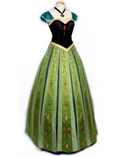 Aikuisille Deluxe Frozen Asut Prinsessa Anna Mekko