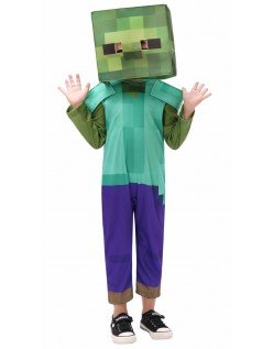 Minecraft Zombi Asu Lapsille Naamiaisasu Rooliasu Halloween Asut