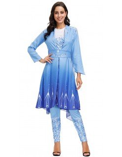 Frozen 2 Elsa Prinsessamekko Aikuisille Cosplay Elsa Asu