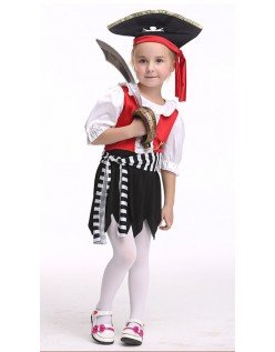 Halloween Tytölle Merirosvopuku Lapsille Naamiaisasu