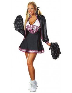 Deluxe Seksikäs Yliopiston Cheerleader Naamiaisasu