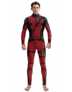 Miesten Deadpool 3 Asu Aikuisille Marvel Supersankari Naamiaisasu Cosplay Haalari