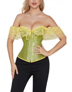 Seksikäs Pitsikorsetti Korsettilingerie Vihreä Rinnanaluskorsetti Korsettitoppi