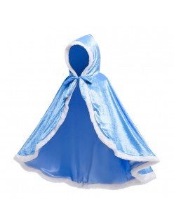 Lapsille Frozen Prinsessa Elsa Hupullinen Viitta Pitkä Sininen