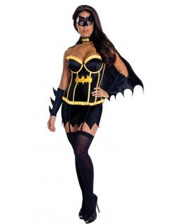 Supersankariasu Deluxe Korsetti Batgirl Asu Halloween Asut