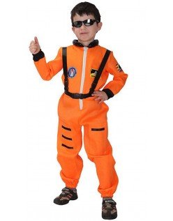 Lapsille Nasa Astronautin Asu Oranssi  Naamiaisasut