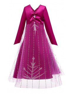 Frozen 2 Elsa Asu Lapsille Prinsessamekko Punainen