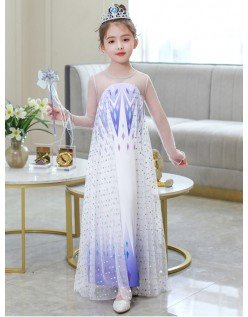 Snow Queen Frozen 2 Prinsessamekko Elsa Mekko Pojille Pitkähihainen